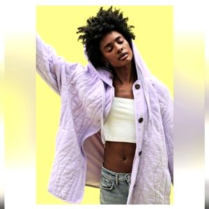 Avec Les Filles Lilac Quilted Jacket NWT